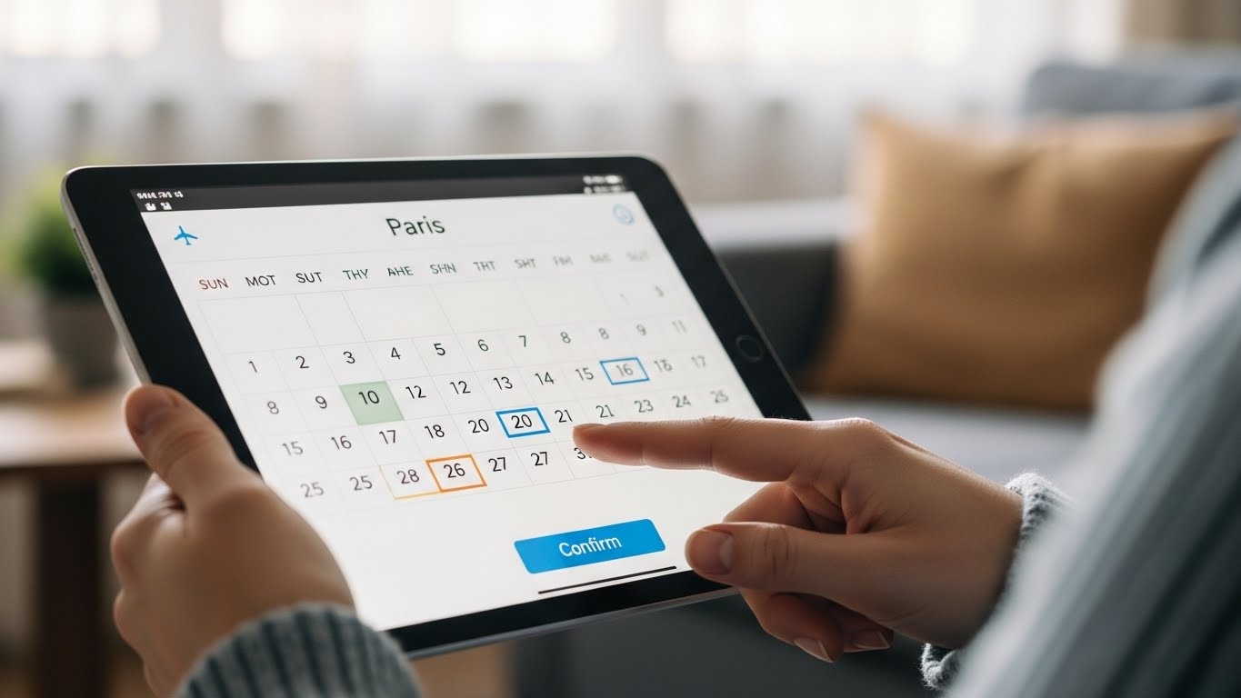 渡航工程の確定